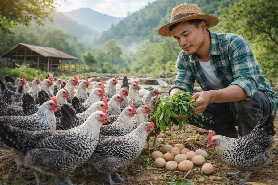 MÔ HÌNH NUÔI GÀ LẤY TRỨNG HIỆU QUẢ KINH TẾ CAO