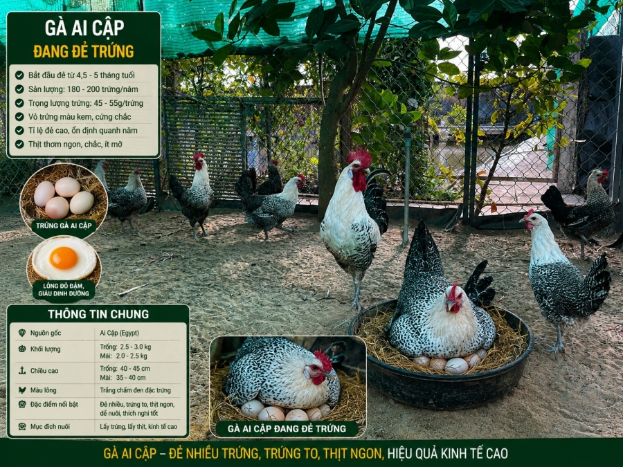 Gà Ai Cập Là Gì? Đặc Điểm, Cách Nuôi Và Hiệu Quả Kinh Tế Từ Giống Gà Đẻ Trứng Năng Suất Cao